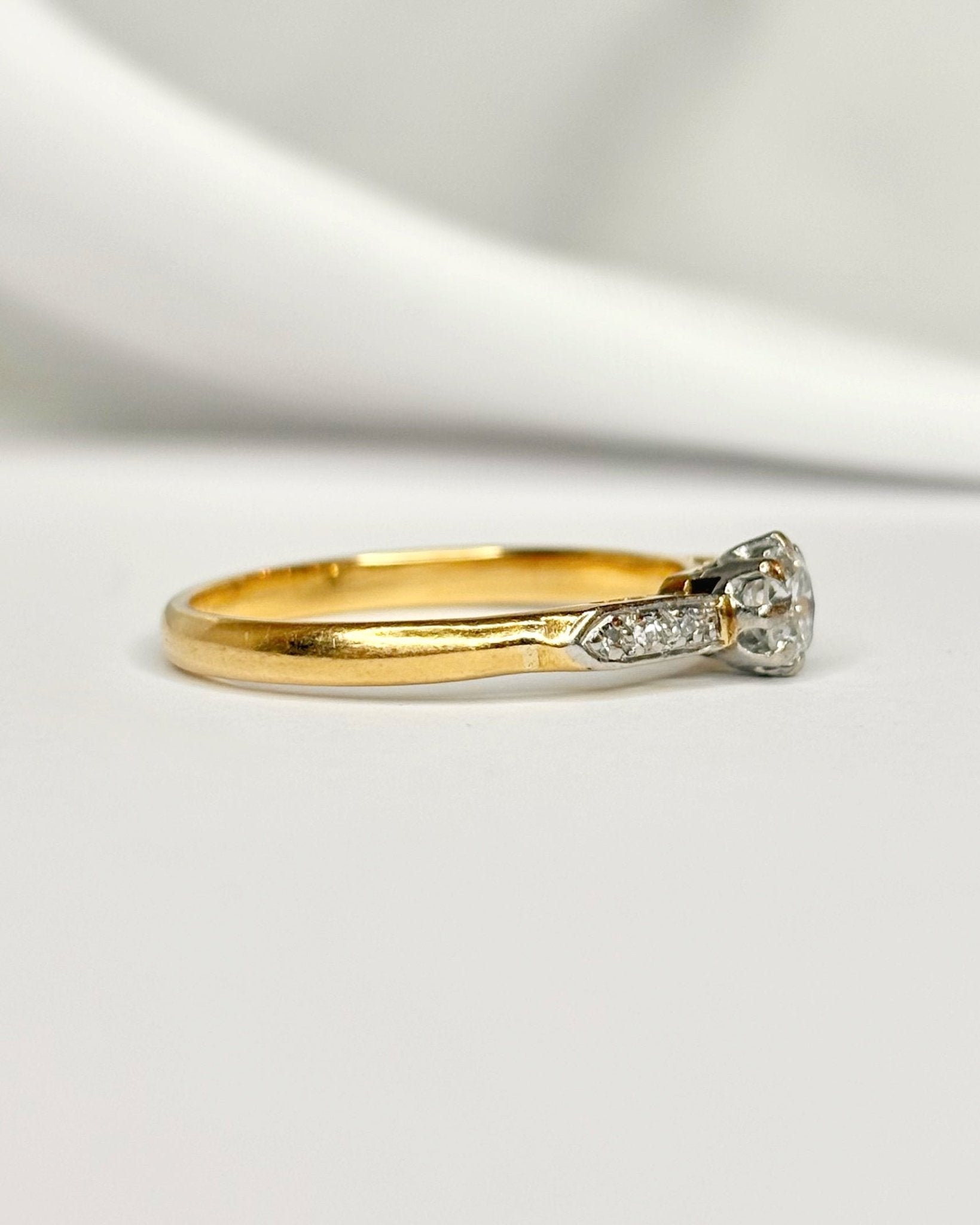 Bague Solitaire Diamants "Pétunia" - Elliade Paris