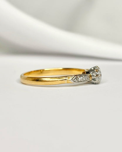 Bague Solitaire Diamants "Pétunia" - Elliade Paris