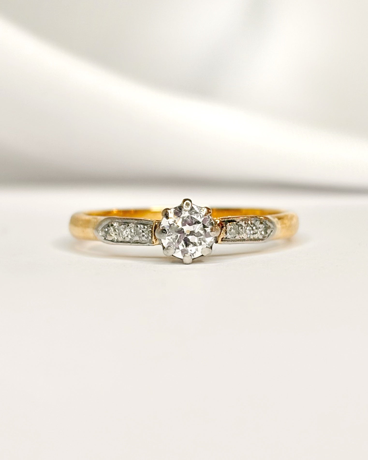 Bague Solitaire Diamants "Pétunia" - Elliade Paris