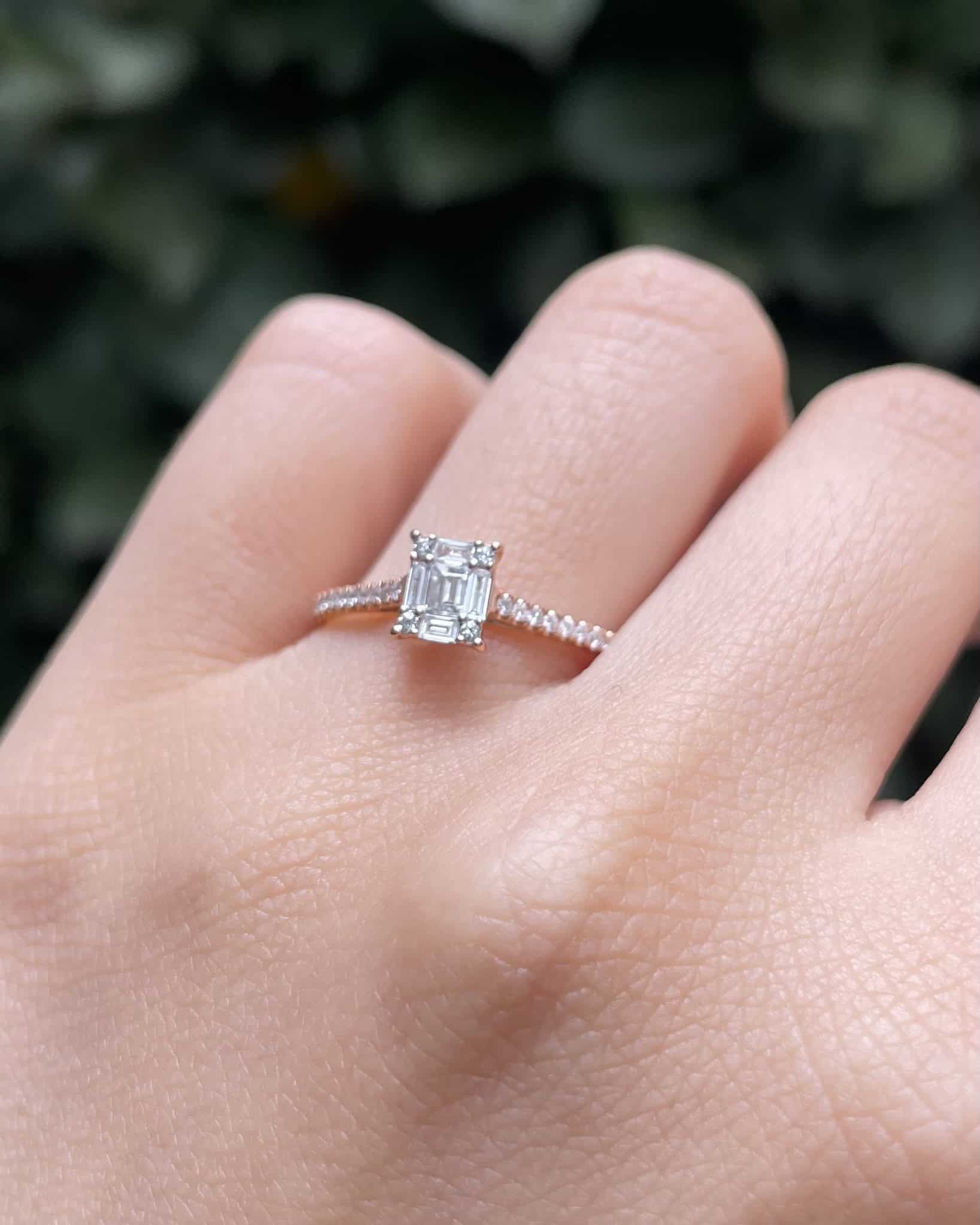 Bague Solitaire 35 Diamants "Rosemary"