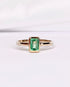 Bague Solitaire Émeraude 0.74 carat "Donna" - Elliade Paris