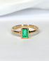 Bague Solitaire Émeraude 0.74 carat "Donna" - Elliade Paris