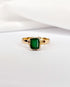 Bague Solitaire Émeraude 0.95 carat "Maïwenn" - Elliade Paris