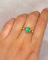 Bague Solitaire Émeraude 1.18 carat "Nancy" - Elliade Paris