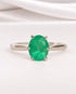 Bague Solitaire Émeraude 1.95 carat "Elina" - Elliade Paris