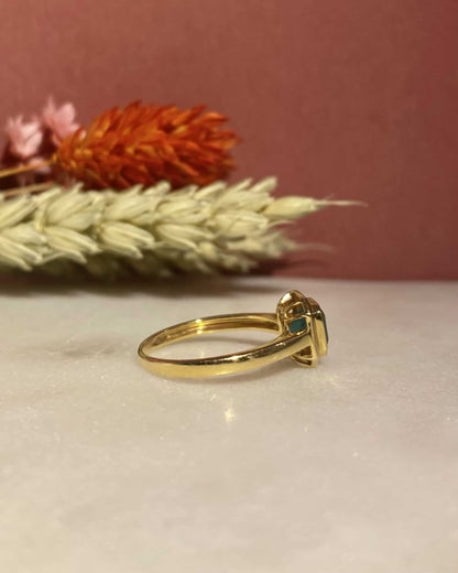 Bague Solitaire Émeraude 0.65 carat &quot;Klaudia&quot;