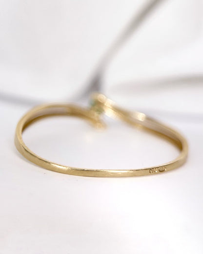 Bague Solitaire Émeraude "Sylvia" - Elliade Paris