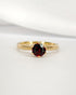 Bague Solitaire Grenat 0.85 carat "Samantha" - Elliade Paris