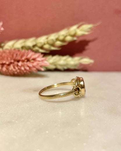 Bague Solitaire Grenat 1.10 carat &quot;Laurel&quot; - Elliade Paris