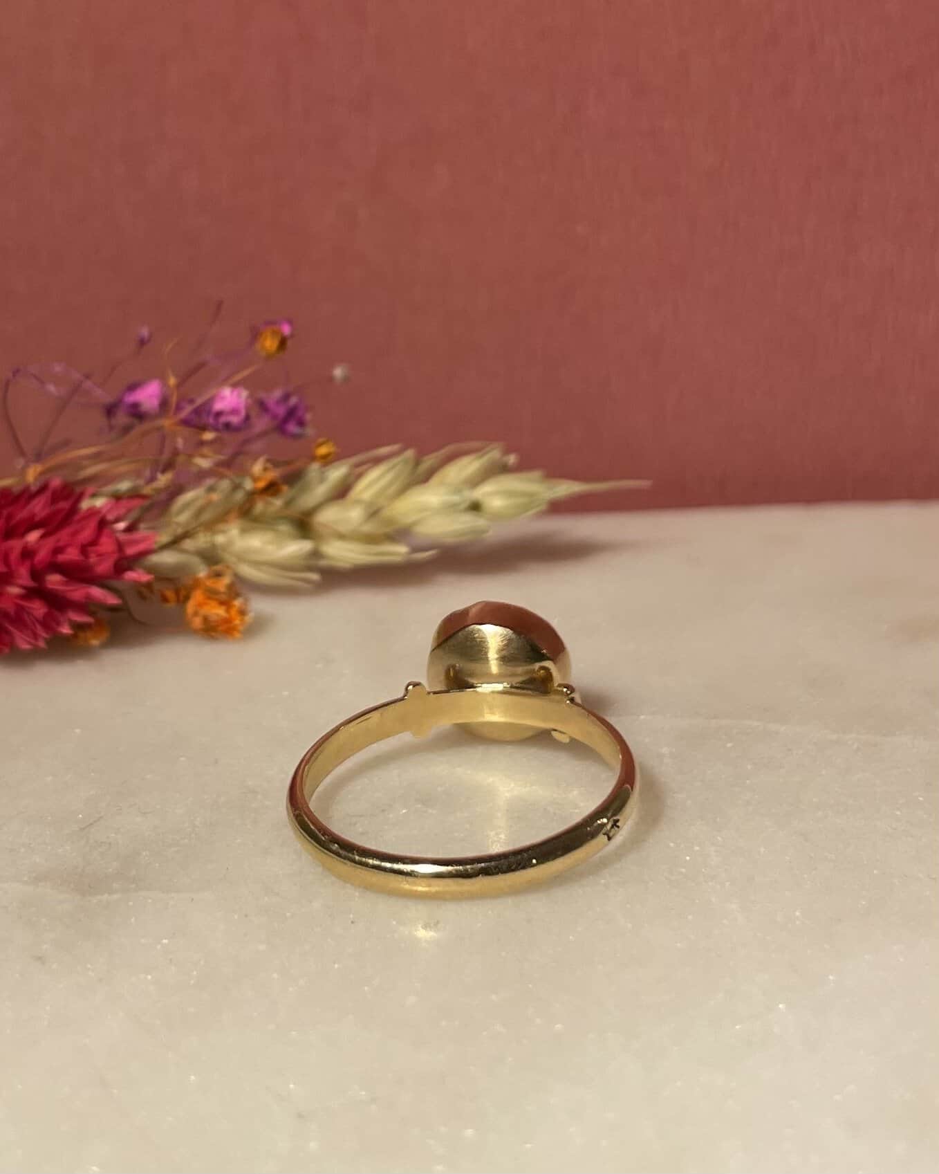 Bague Solitaire Grenat 1.45 Carat "Laurianne" - Elliade Paris