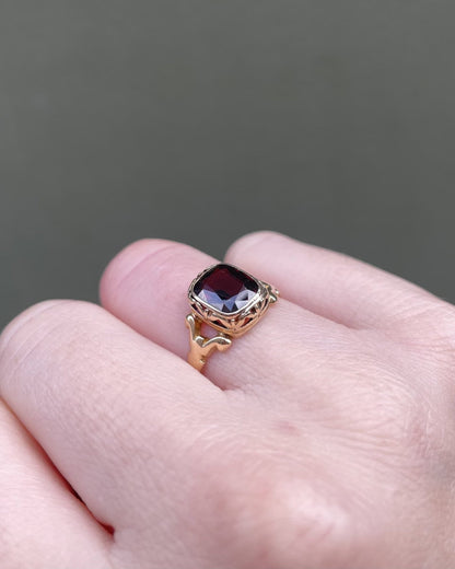 Bague Solitaire Grenat 2 carats &quot;Olary&quot; - Elliade Paris