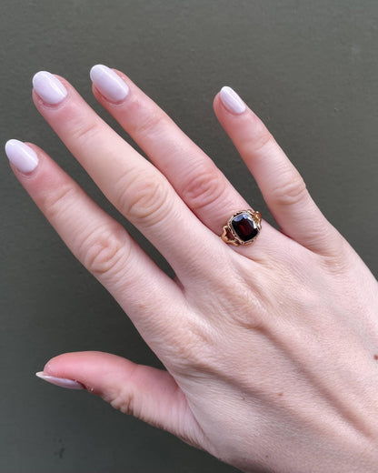Bague Solitaire Grenat 2 carats &quot;Olary&quot; - Elliade Paris