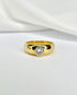 Bague Solitaire Jonc Diamant 0.50 carat & Or 5,69 g "Livia" - Elliade Paris