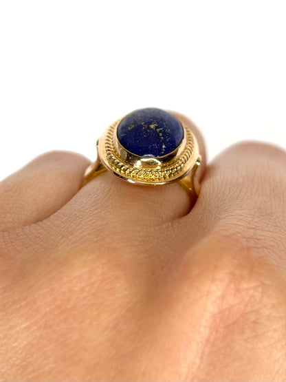 Bague Solitaire Lapis - Lazuli 4.30 carats "Ernestine" - Elliade Paris
