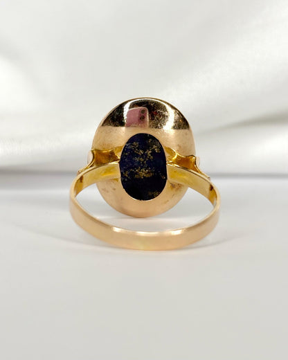 Bague Solitaire Lapis - Lazuli 4.30 carats "Ernestine" - Elliade Paris