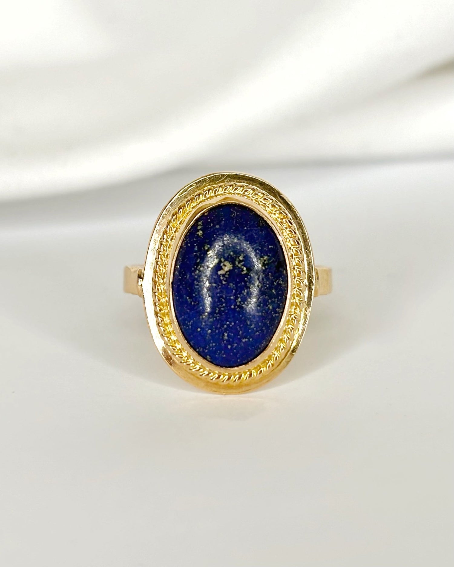 Bague Solitaire Lapis - Lazuli 4.30 carats "Ernestine" - Elliade Paris