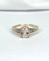 Bague Solitaire Morganite 1.30 carat & 2 Diamants "Mihaela" - Elliade Paris