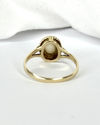 Bague Solitaire Opale 0.50 carat "Aurélia" - Elliade Paris