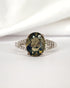 Bague Solitaire Opale 1.90 carat & Diamants "Lucia" - Elliade Paris