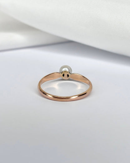 Bague Solitaire Perle &quot;Palmyre&quot; - Elliade Paris