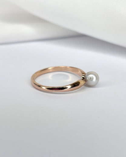 Bague Solitaire Perle &quot;Palmyre&quot; - Elliade Paris