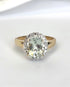 Bague Solitaire Prasiolite 2.65 carats & Diamants "Emma" - Elliade Paris