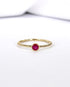 Bague Solitaire Rubis 0.20 carat "Gabriella" - Elliade Paris