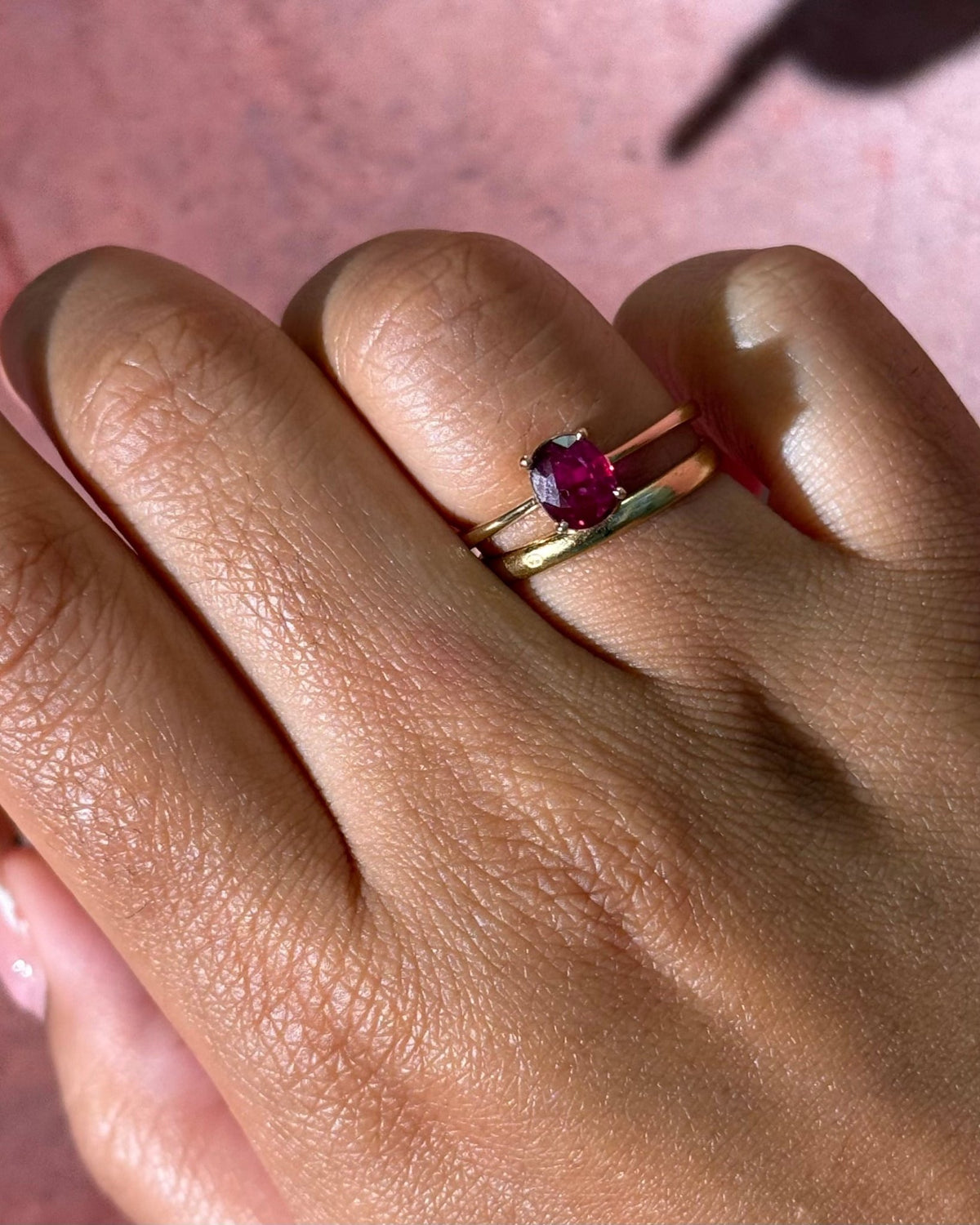 Bague Solitaire Rubis 0.92 carat "Ines" - Elliade Paris