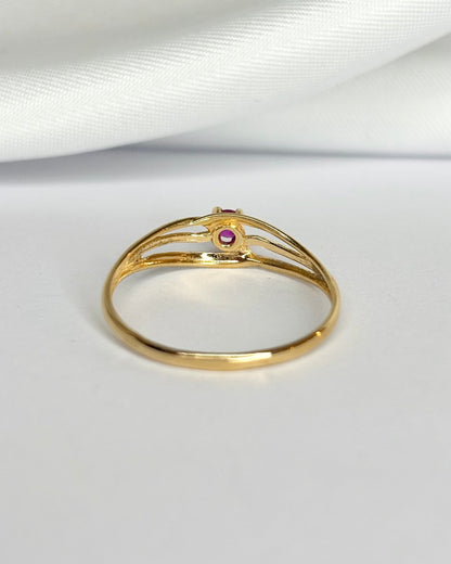 Bague Solitaire Rubis "Callisto" - Elliade Paris