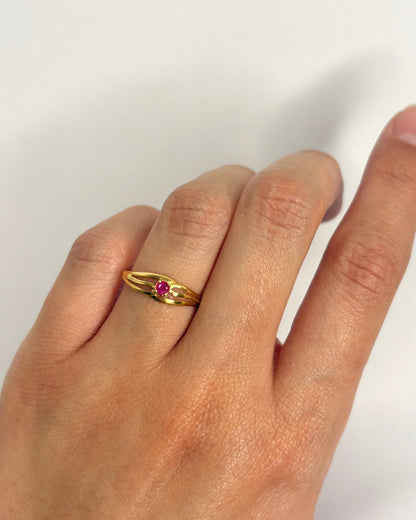 Bague Solitaire Rubis "Callisto" - Elliade Paris