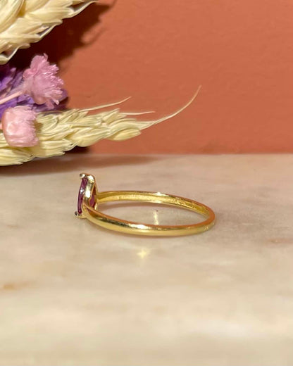 Bague Solitaire Rubis &quot;Sabria&quot; - Elliade Paris