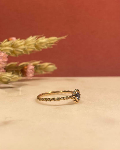 Bague Solitaire Saphir 0.25 Carat &quot;Armelle&quot; - Elliade Paris