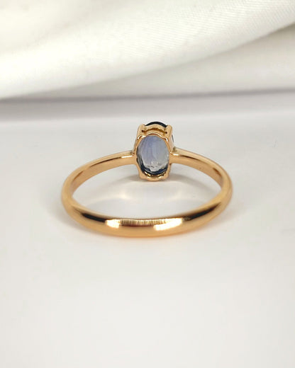 Bague Solitaire Saphir 0.80 carat "Flore" - Elliade Paris