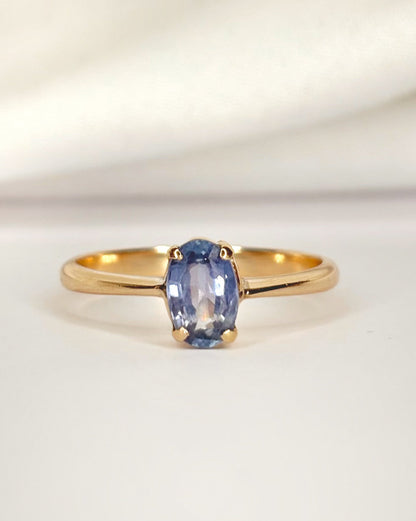 Bague Solitaire Saphir 0.80 carat "Flore" - Elliade Paris