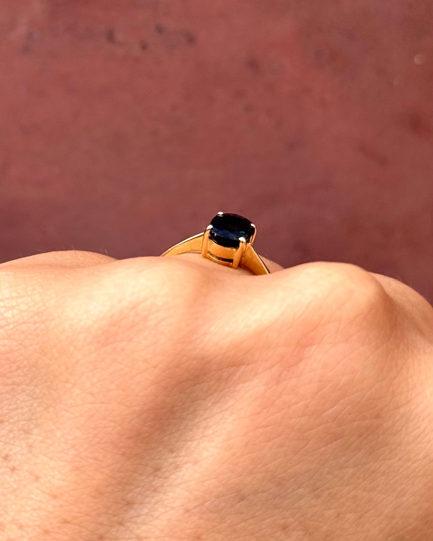 Bague Solitaire Saphir 1.12 carat "Antoine" - Elliade Paris