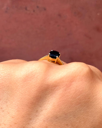 Bague Solitaire Saphir 1.12 carat "Antoine" - Elliade Paris