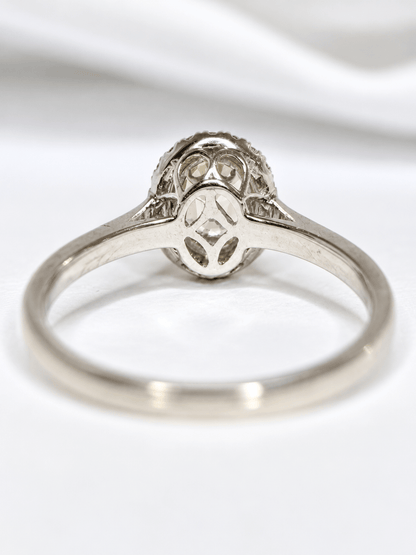 Bague Solitaire Saphir Jaune 1 carat &amp; Diamants "Connie" - Elliade Paris
