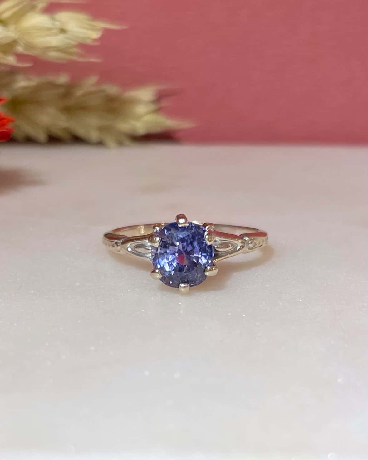 Bague Solitaire Saphir Lila 2.30 Carats "Ilona"