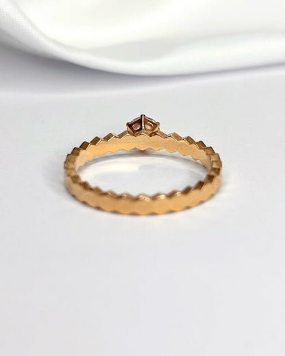 Bague Solitaire Signée Chaumet Diamant 0.30 carat "Bee my love" - Elliade Paris