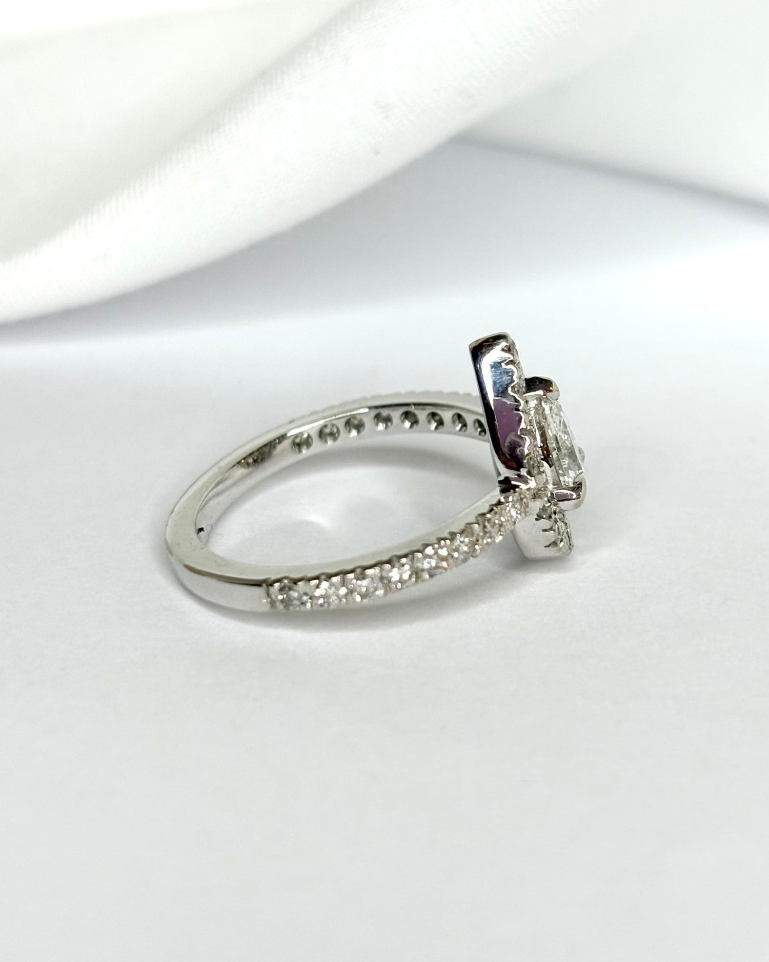 Bague Solitaire Style Art Déco Diamants 0.78 carat "Margot" - Elliade Paris