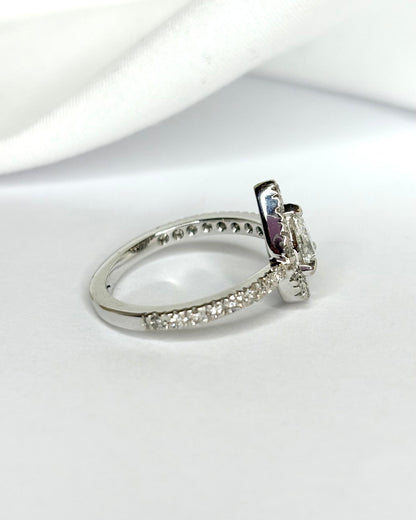 Bague Solitaire Style Art Déco Diamants 0.78 carat "Margot" - Elliade Paris