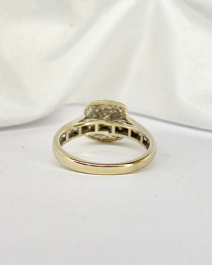 Bague Solitaire Style Art Déco Diamants 0.80 carat &quot;Colombe&quot; - Elliade Paris