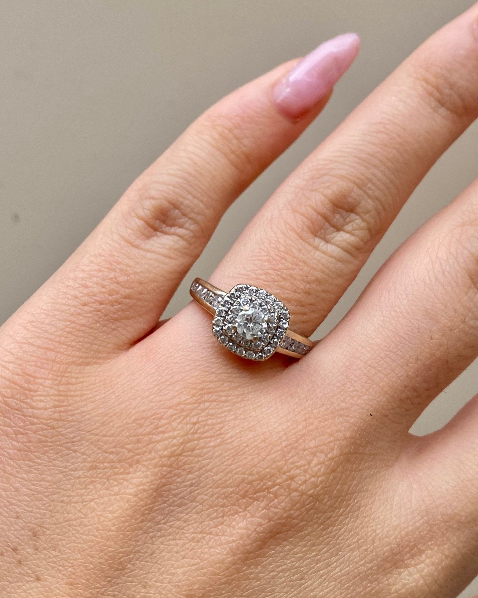 Bague Solitaire Style Art Déco Diamants 0.80 carat &quot;Colombe&quot; - Elliade Paris