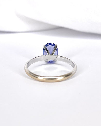 Bague Solitaire Tanzanite 1.30 carat "Zahia" - Elliade Paris