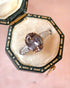 Bague Solitaire Tanzanite 2.95 carats & Diamants "Cyndelle" - Elliade Paris