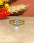 Bague Solitaire Topaze 1 carat "Riviera" - Elliade Paris