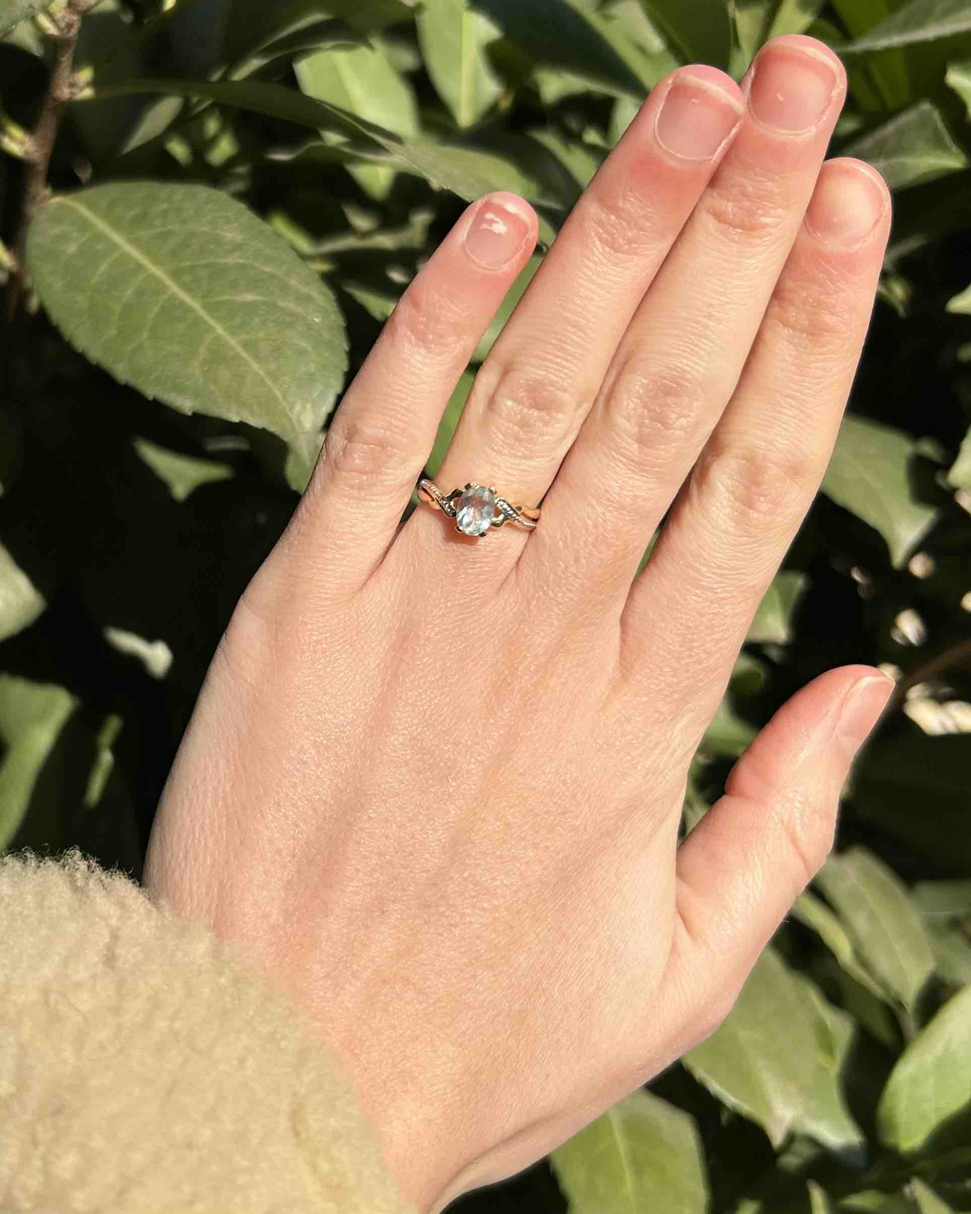 "Ezra" Topaz Solitaire Ring