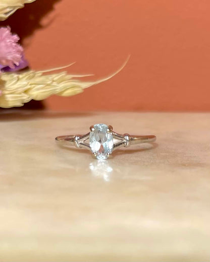 Bague Solitaire Topaze &quot;Enoah&quot; - Elliade Paris