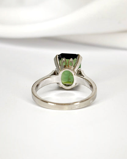 Bague Solitaire Tourmaline 3.20 carats "Nadège" - Elliade Paris