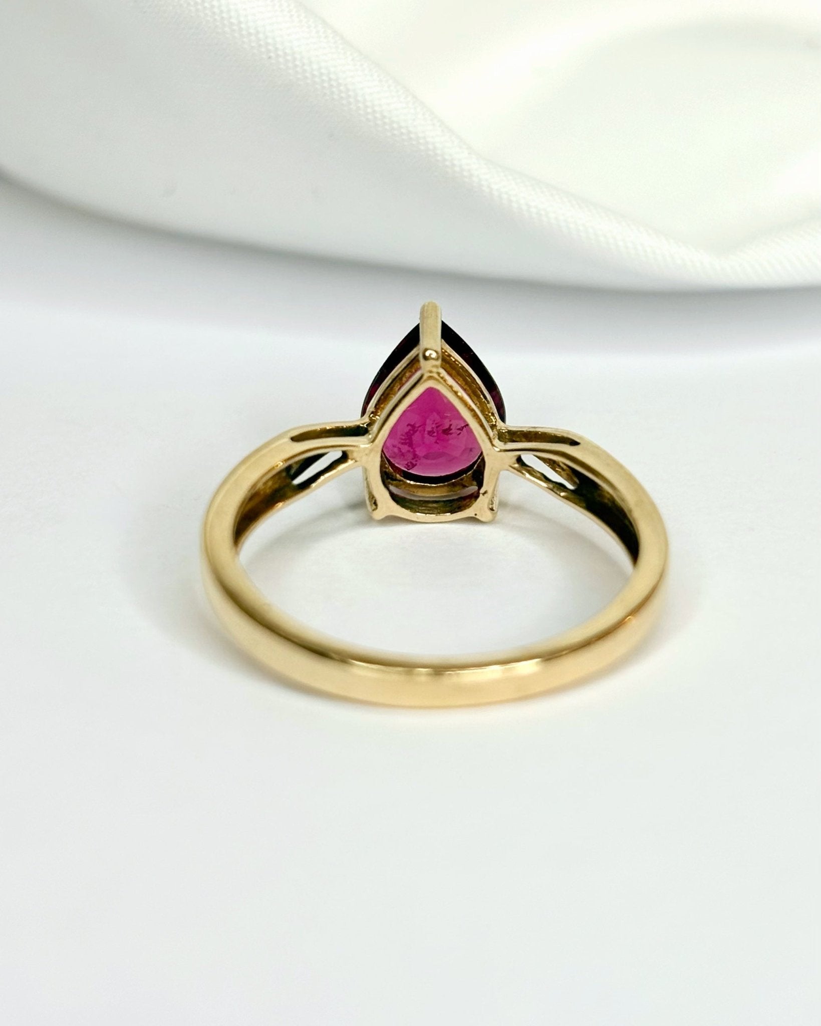 Bague Solitaire Tourmaline Rose 1.25 carat "Aïna" - Elliade Paris